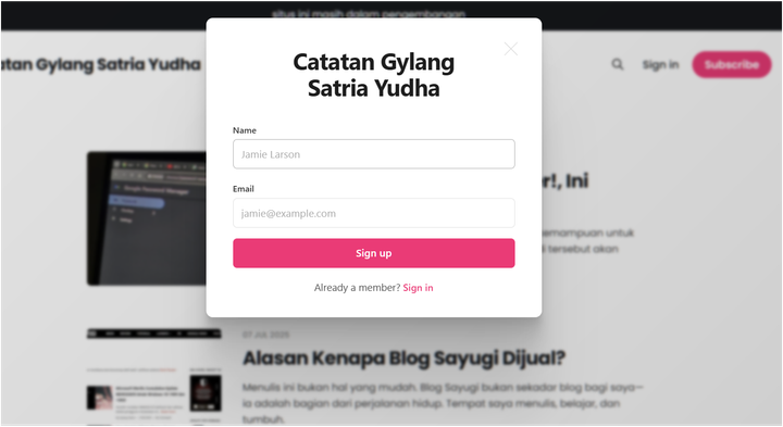 Jadi Member — Gratis & Eksklusif!