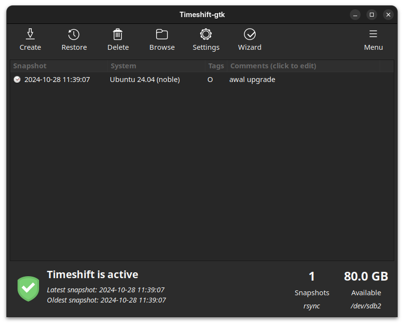 Cara Mengatasi Timeshift-gtk di Linux Tidak Terbuka
